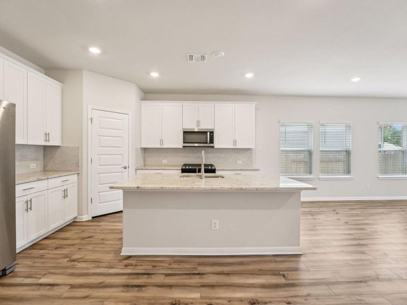 Furnished interior view inside a new home in Riverbend at Double Eagle - Boulevard Collection, Cedar Creek (Image 10). Furnished interior view inside a new home in Riverbend at Double Eagle - Boulevard Collection, Cedar Creek (Image 10).