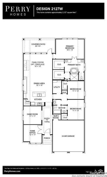 2D floor plan layout of this home in Alsatian Oaks 50', Castroville, TX (Image 4). 2D floor plan layout of this home in Alsatian Oaks 50', Castroville, TX (Image 4).
