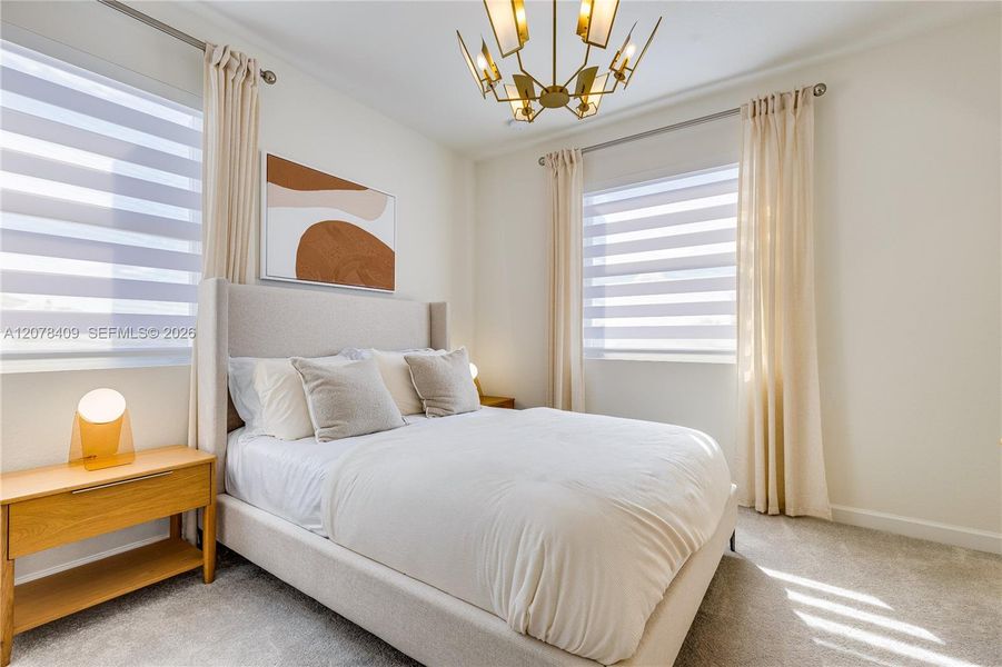 Furnished interior view inside a new home in Del Mar, Miami (Image 9). Furnished interior view inside a new home in Del Mar, Miami (Image 9).