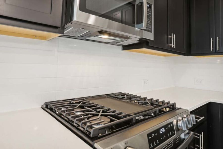 Kitchen Featuring Industrial Collection Finishes