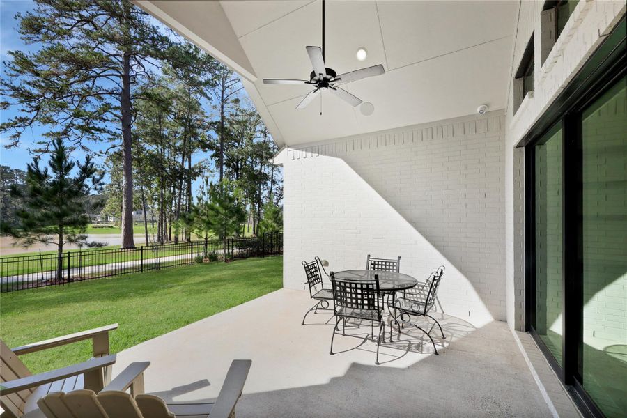 Exterior details and patio area of a home in , Magnolia (Image 4).