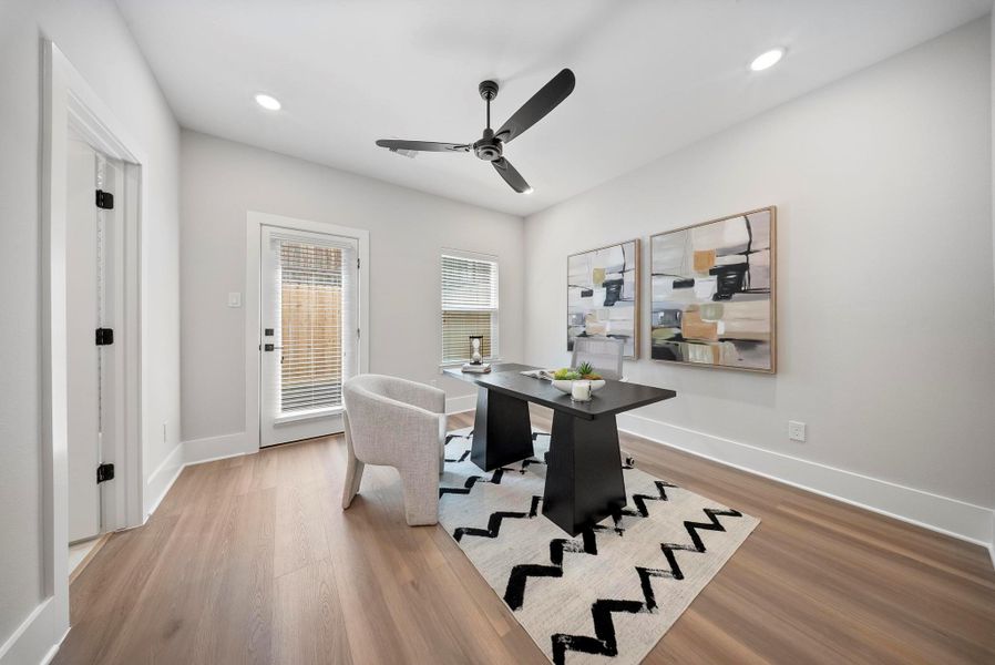 Furnished interior view inside a new home in Skyline Homes at Lou Ellen, Houston (Image 32).