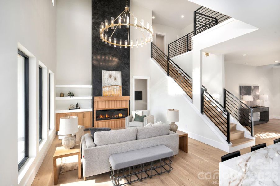 Furnished interior view inside a new home in , Weaverville (Image 11).