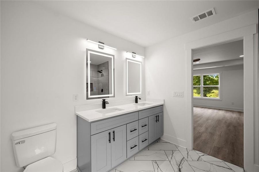 Furnished interior view inside a new home in , Clarkesville (Image 6).