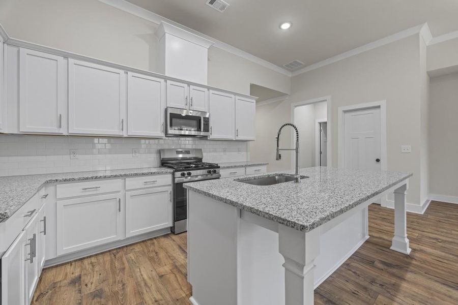 Furnished interior view inside a new home in , Hartwell (Image 14).