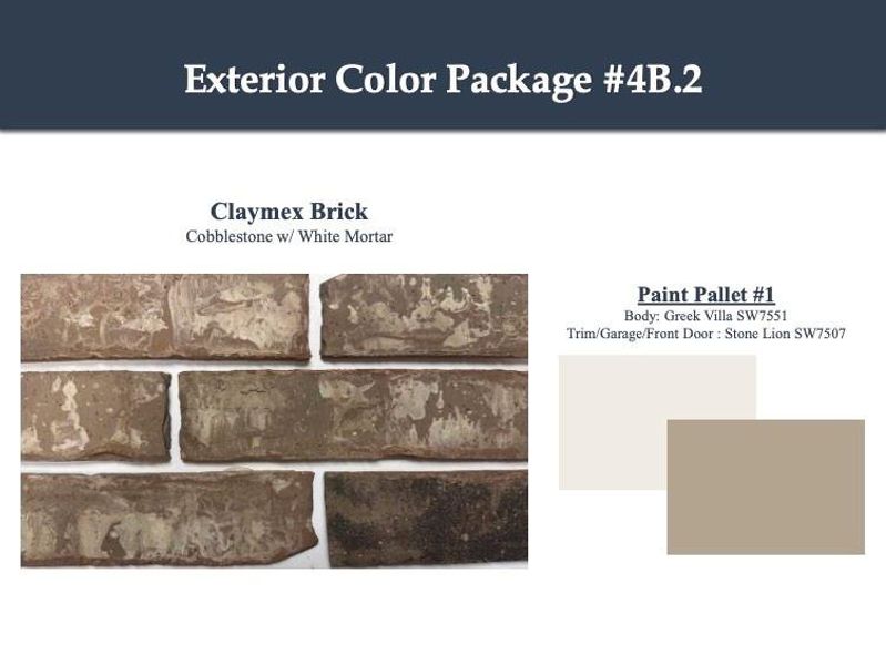 Sample of building materials used in homes in Sundance Cove, Crosby (Image 3).