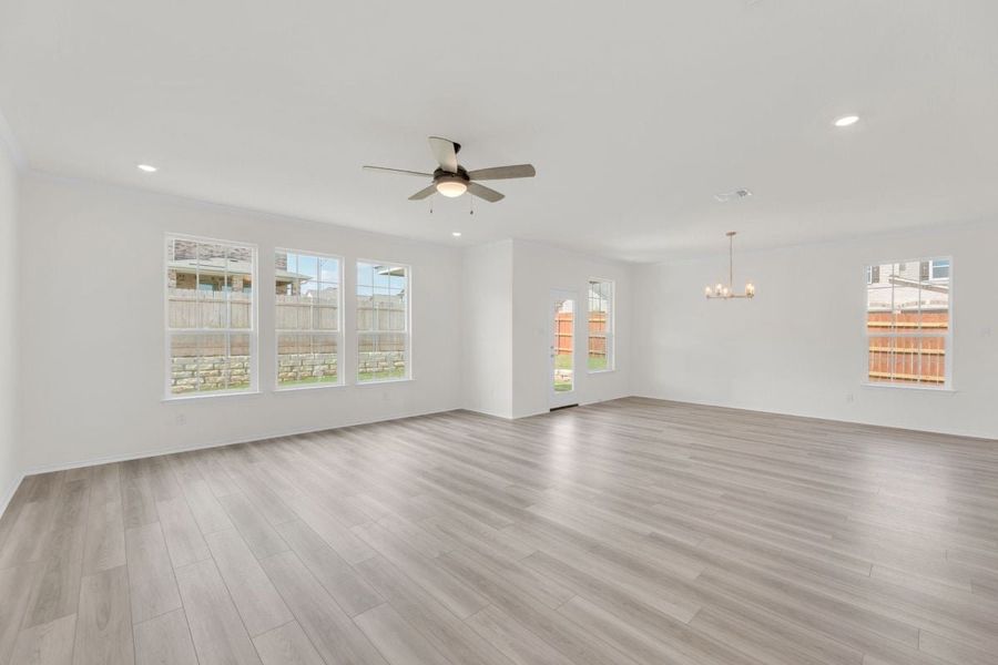 Spacious, unfurnished interior of a new home in Salerno - Classic Collection, Round Rock (Image 5).