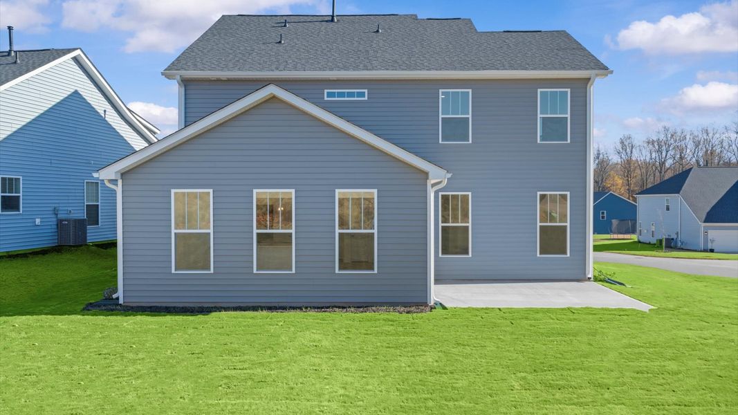 Exterior details and patio area of a home in Fox Hollow, Spartanburg (Image 4).