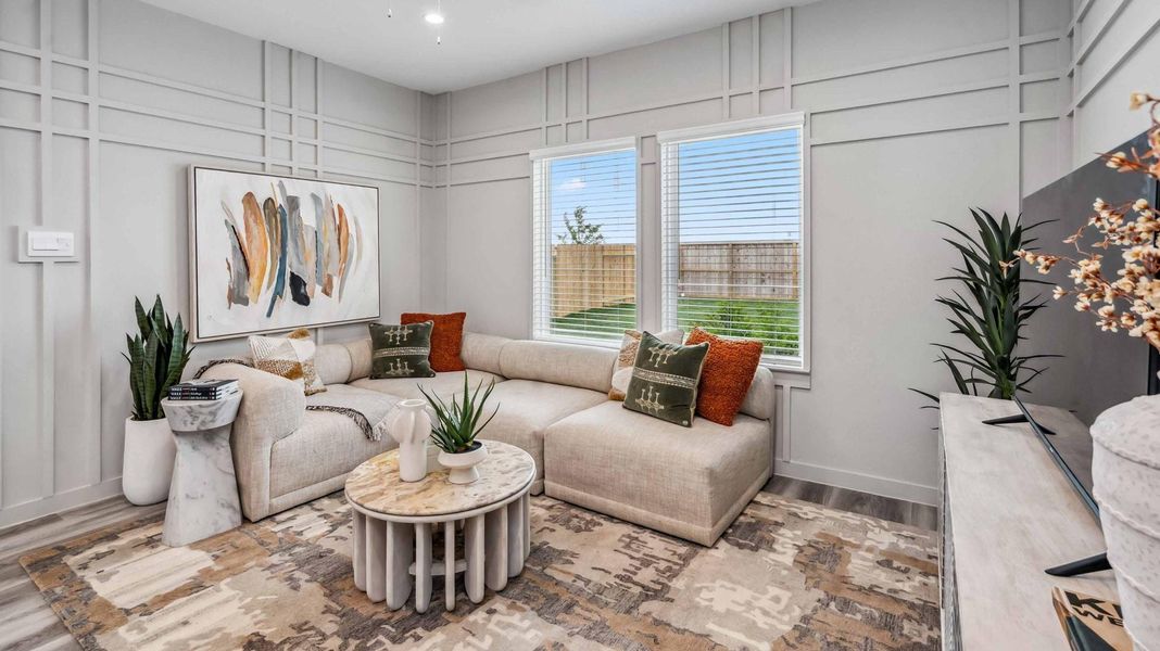 Furnished interior view inside a new home in Highland Court, Houston (Image 13). Furnished interior view inside a new home in Highland Court, Houston (Image 13).