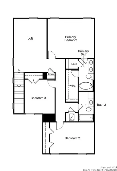 2D floor plan layout of this home in Southton Cove, Elmendorf, TX (Image 4).