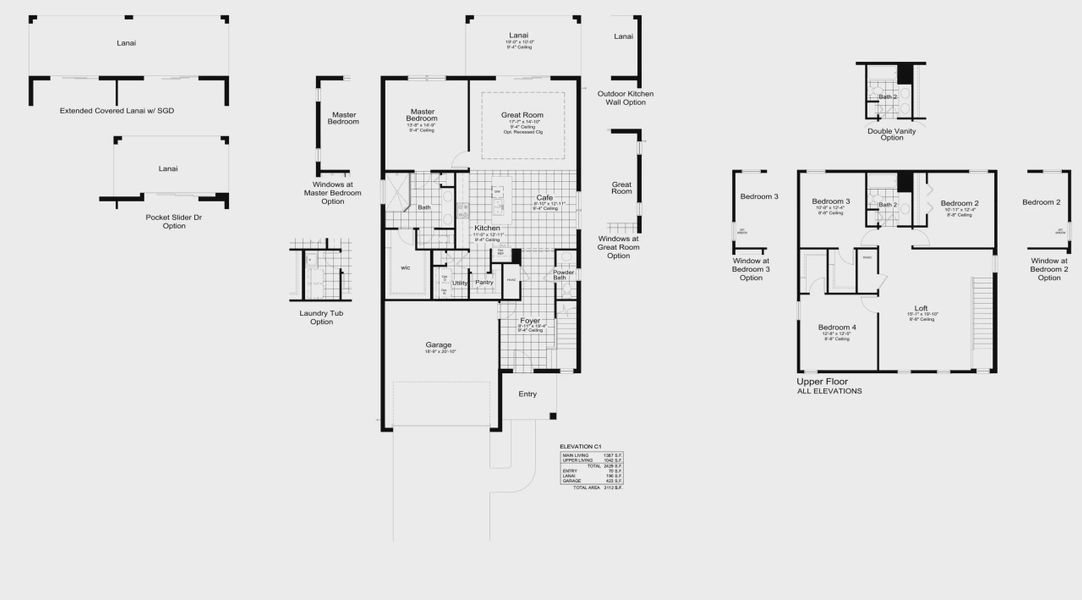 2D floor plan layout for the Heritage 2 by Neal Communities in Windward, Sarasota, FL (Image 5).