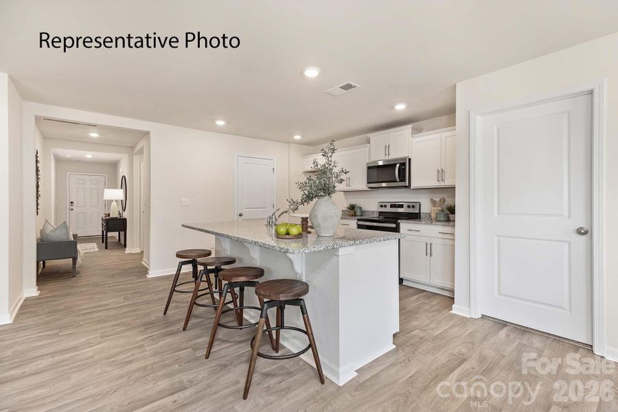 Furnished interior view inside a new home in Villages of Maiden, Maiden (Image 5).