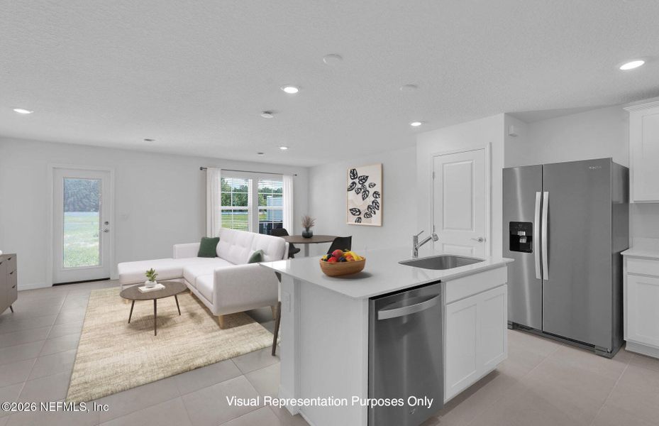 Furnished interior view inside a new home in , Jacksonville (Image 12).