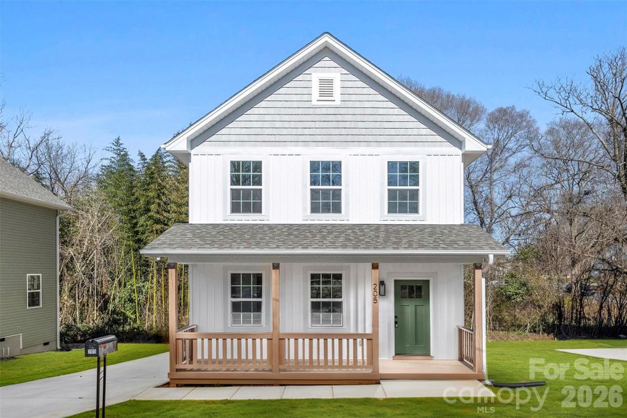 Front exterior of a new home in , Shelby, NC, highlighting curb appeal (Image 2). Front exterior of a new home in , Shelby, NC, highlighting curb appeal (Image 2).