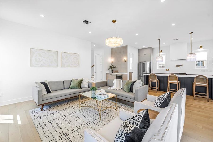 Furnished interior view inside a new home in , St. Petersburg (Image 18).