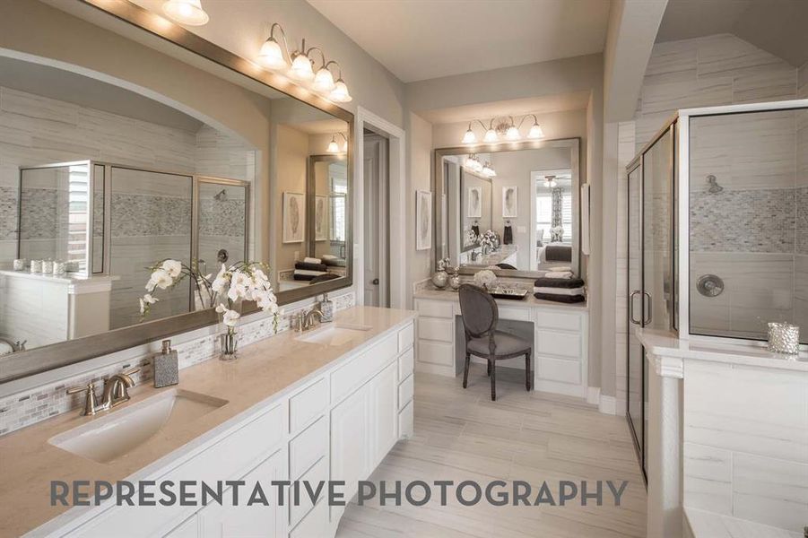 Furnished interior view inside a new home in Sandbrock Ranch, Aubrey (Image 2).