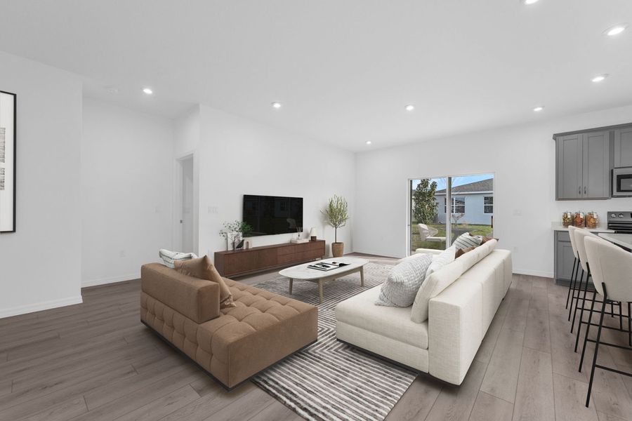 Family Room with Lanai Access