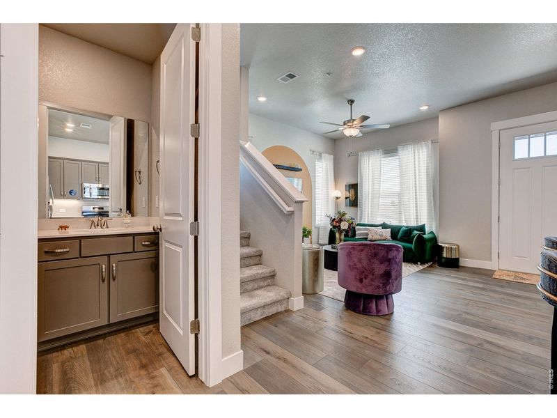Furnished interior view inside a new home in Highlands at Fox Hill - Discovery, Longmont (Image 13).