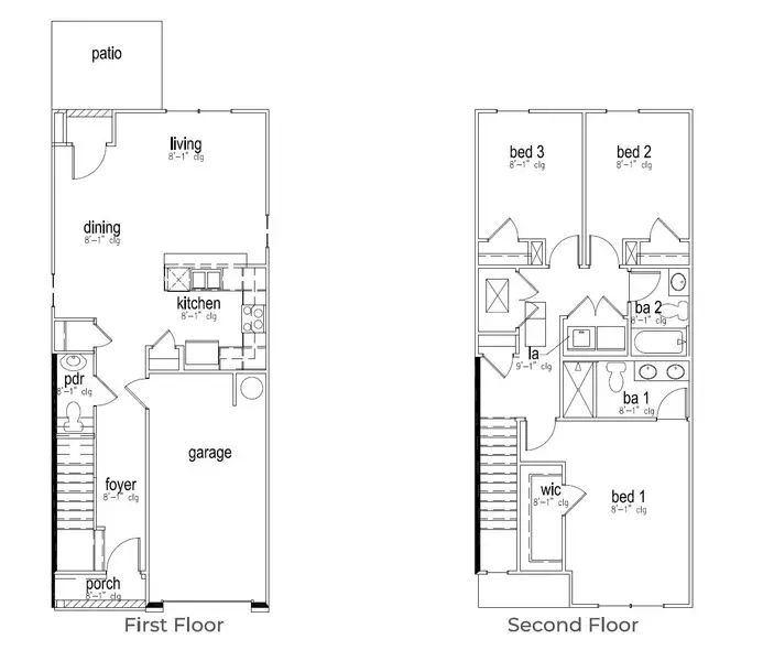 2D floor plan layout of this home in Willow Commons, Lugoff, SC (Image 2). 2D floor plan layout of this home in Willow Commons, Lugoff, SC (Image 2).