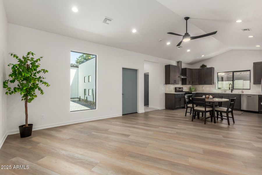 Open Concept Living/Dining/Kitchen