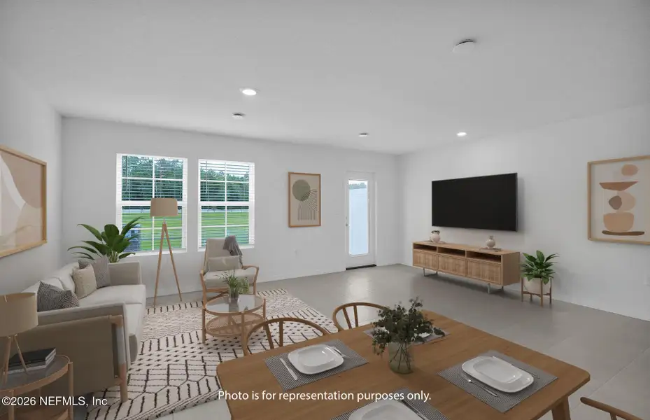 Furnished interior view inside a new home in , Jacksonville (Image 12).