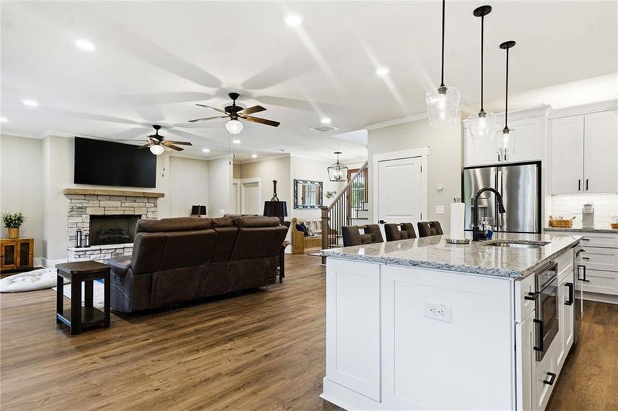 Furnished interior view inside a new home in , Canton (Image 20).