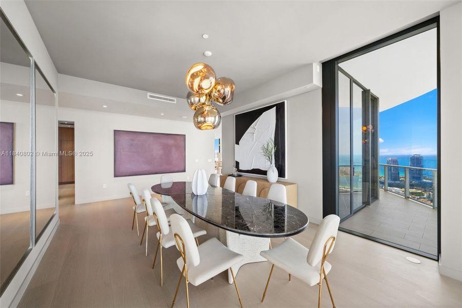 Furnished interior view inside a new home in , Miami Beach (Image 12).