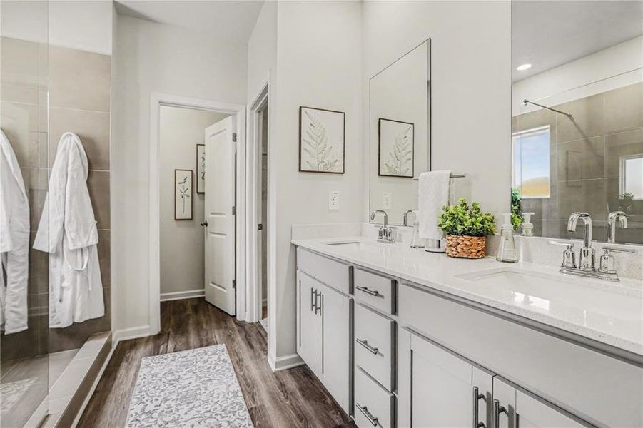 Furnished interior view inside a new home in , Canton (Image 15).