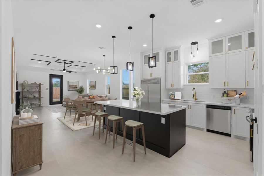 Furnished interior view inside a new home in , La Porte (Image 3).