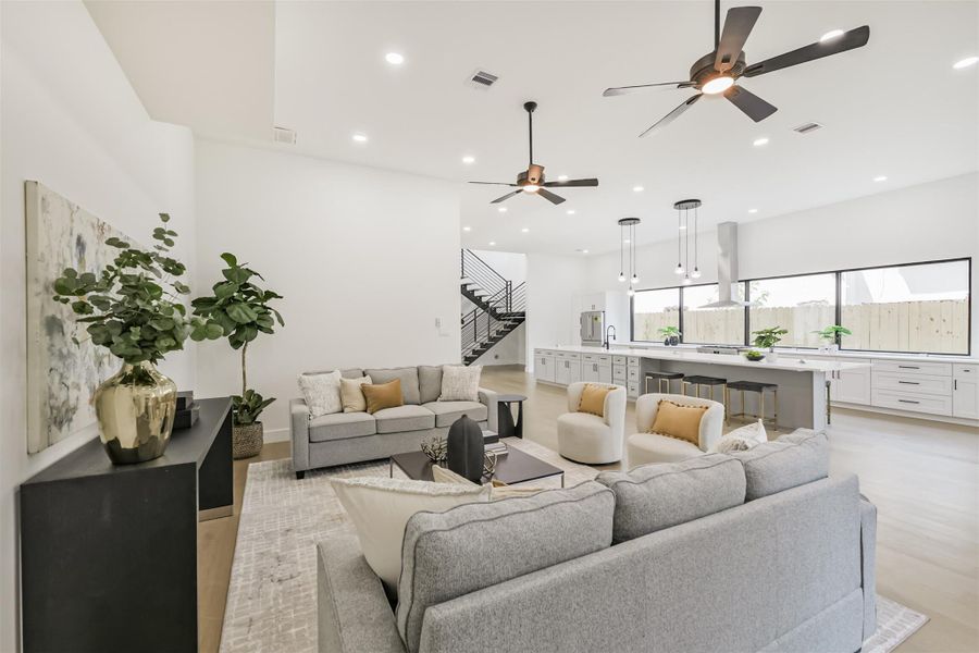 Furnished interior view inside a new home in , Houston (Image 7).