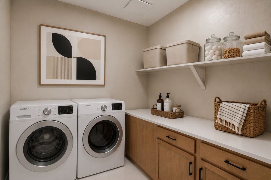 Furnished interior view inside a new home in Barefoot, Firestone (Image 9).
