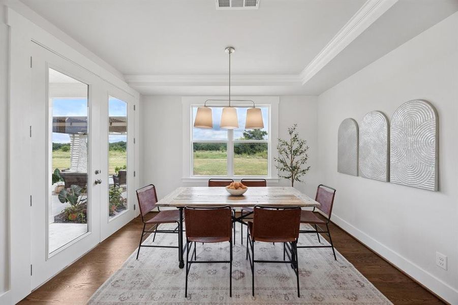 Furnished interior view inside a new home in , Wills Point (Image 10).