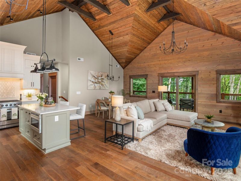 Furnished interior view inside a new home in , Maggie Valley (Image 16).