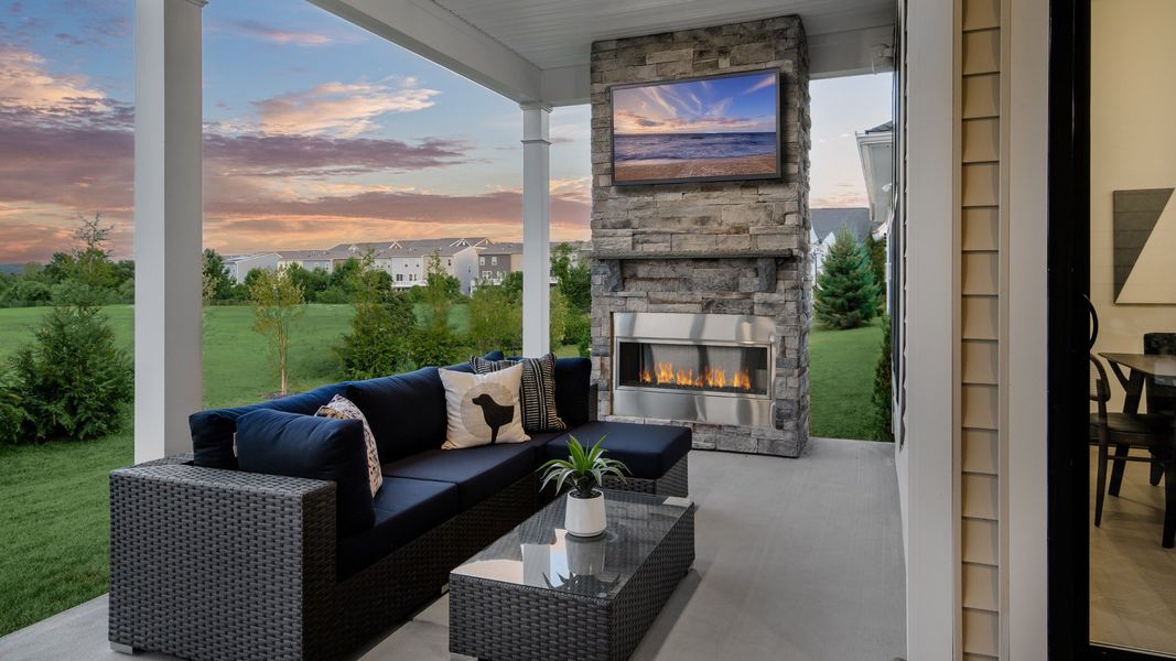 Representative furnished interior of a home built from the The Adventurer by DRB Elevate. in Brook Run, Fort Mill (Image 31).
