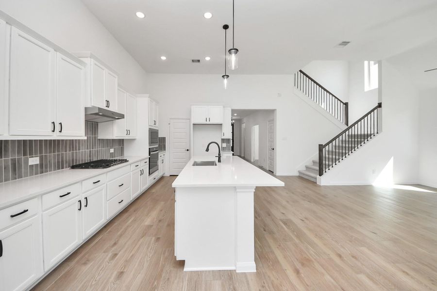 Furnished interior view inside a new home in 50' Traditional Homes at Elyson, Katy (Image 6). Furnished interior view inside a new home in 50' Traditional Homes at Elyson, Katy (Image 6).