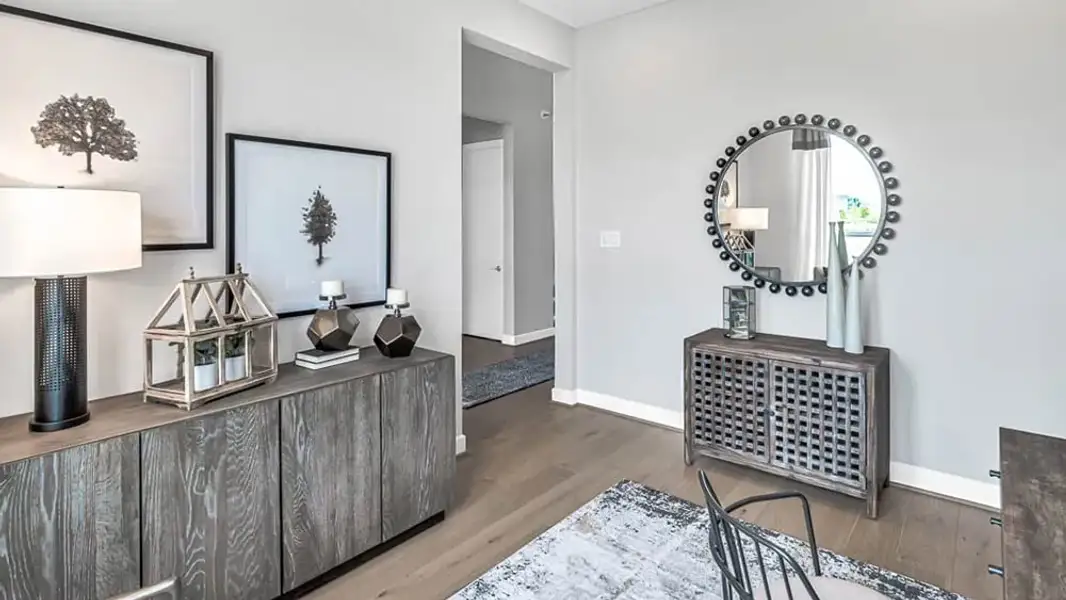 Furnished interior view inside a new home in Avalon at Cypress, Cypress (Image 8).