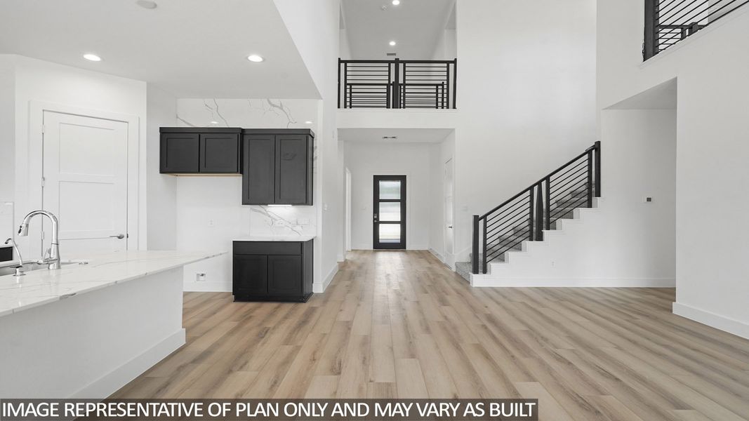 Furnished interior view inside a new home in Hills of Westlake, Conroe (Image 7).