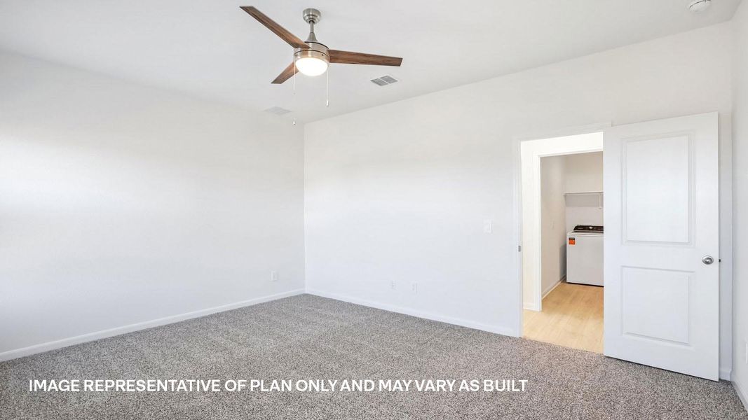 Representative unfurnished interior of a home built from the The Lakeway by D.R. Horton in Revelry, Del Valle (Image 39).