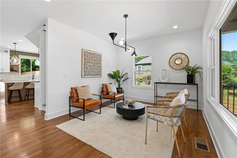 Furnished interior view inside a new home in , Atlanta (Image 37).