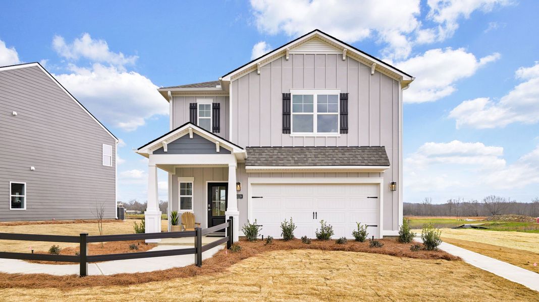 Representative exterior photo of a completed home built from the Darwin by D.R. Horton in Harbor Crest, Ooltewah, TN (Image 20).