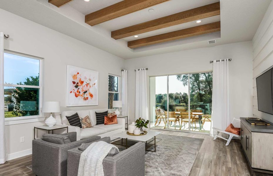 Open Gathering Area with beautiful high ceilings