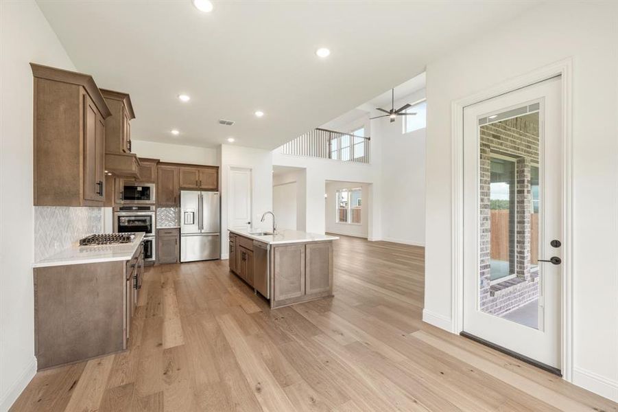 Furnished interior view inside a new home in Timberbrook 4B, Justin (Image 17). Furnished interior view inside a new home in Timberbrook 4B, Justin (Image 17).