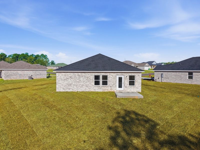 Exterior details and patio area of a home in Southern Day Chateau, Baker (Image 21).
