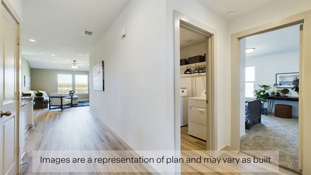 Furnished interior view inside a new home in Allen Farms, Lubbock (Image 3).