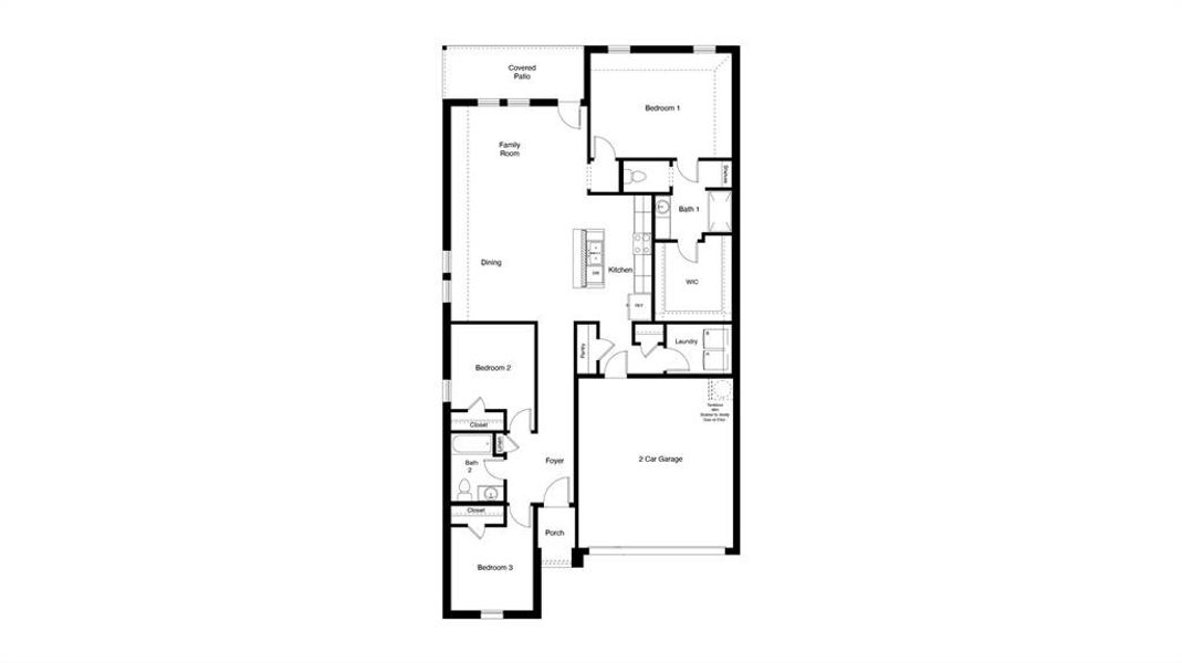 D.R. Horton's  Caden Floorplan - All Home and community information, including pricing, included features, terms, availability and amenities, are subject to change at any time without notice or obligation. All Drawings, pictures, photographs, video, square footages, floor plans, elevations, features, colors and sizes are approximate for illustration purposes only and will vary from the homes as built.