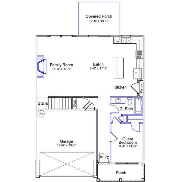 2D floor plan layout of this home in Hanes Lake, Winston-Salem, NC (Image 3). 2D floor plan layout of this home in Hanes Lake, Winston-Salem, NC (Image 3).