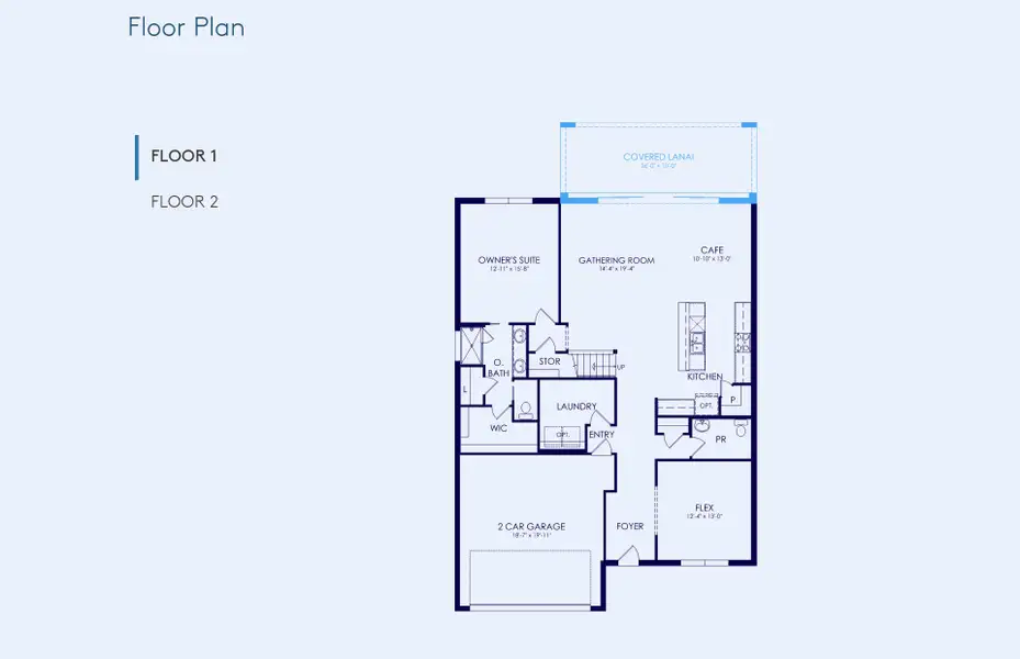 2D floor plan layout of this home in Riversong, Parrish, FL (Image 2). 2D floor plan layout of this home in Riversong, Parrish, FL (Image 2).