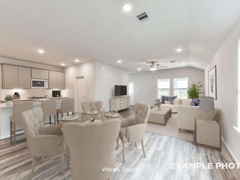 Furnished interior view inside a new home in Sunterra, Katy (Image 13).