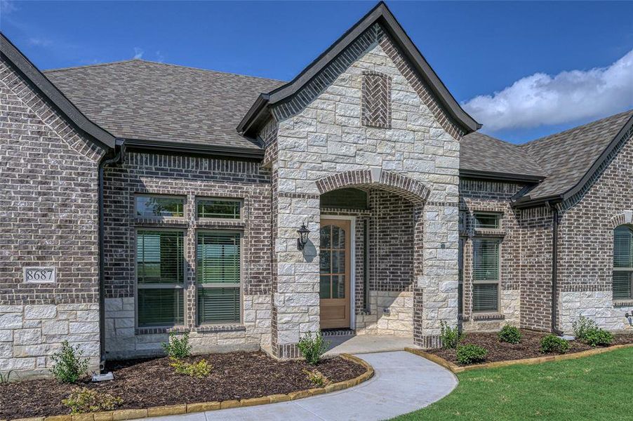 Exterior details and patio area of a home in Pioneer Estates, Blue Ridge (Image 4). Exterior details and patio area of a home in Pioneer Estates, Blue Ridge (Image 4).