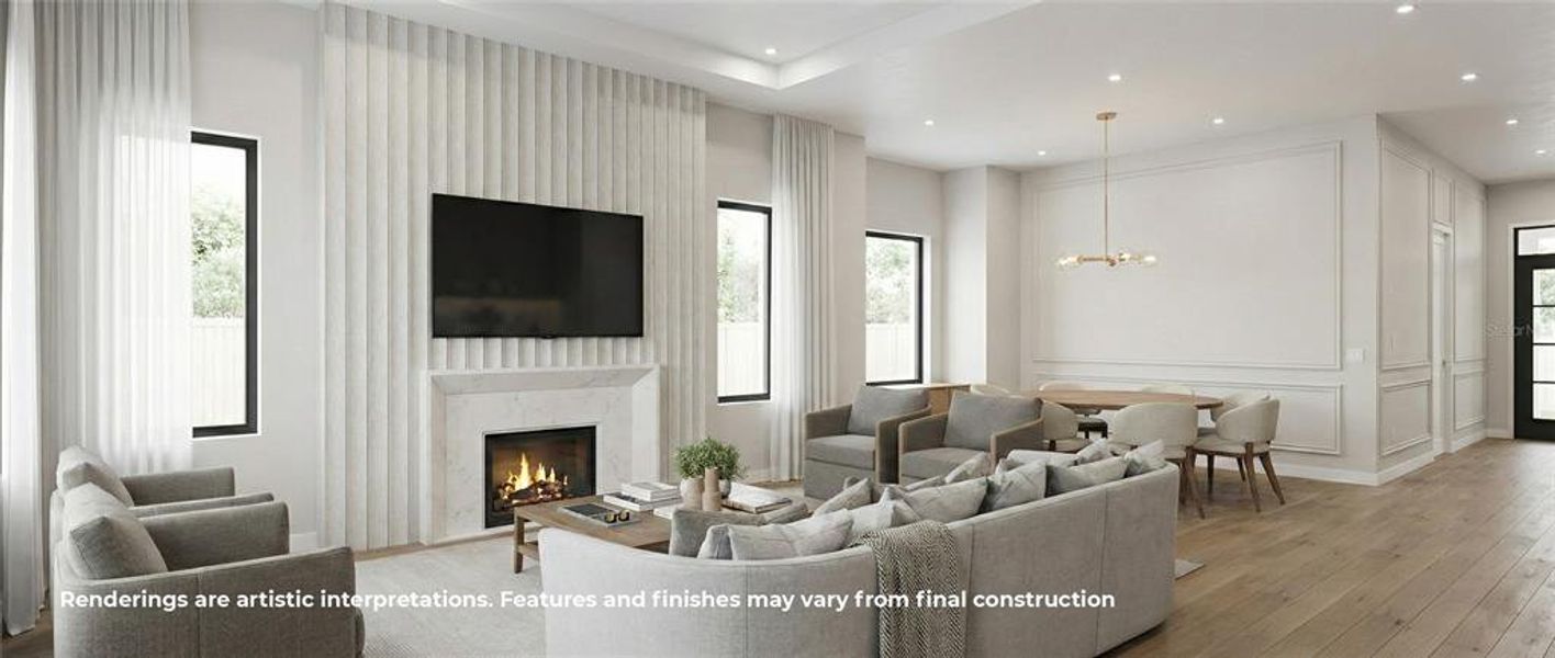 Furnished interior view inside a new home in , Winter Park (Image 5). Furnished interior view inside a new home in , Winter Park (Image 5).